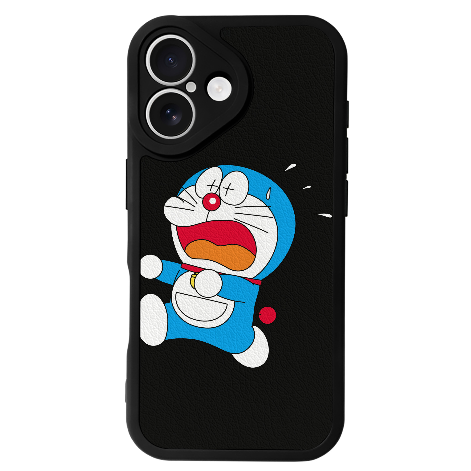 （画像用） ドラえもん Doraemon 【iPhone 16シリーズ対応】シリコンスマホケース（レザー調） 材質：シリコン